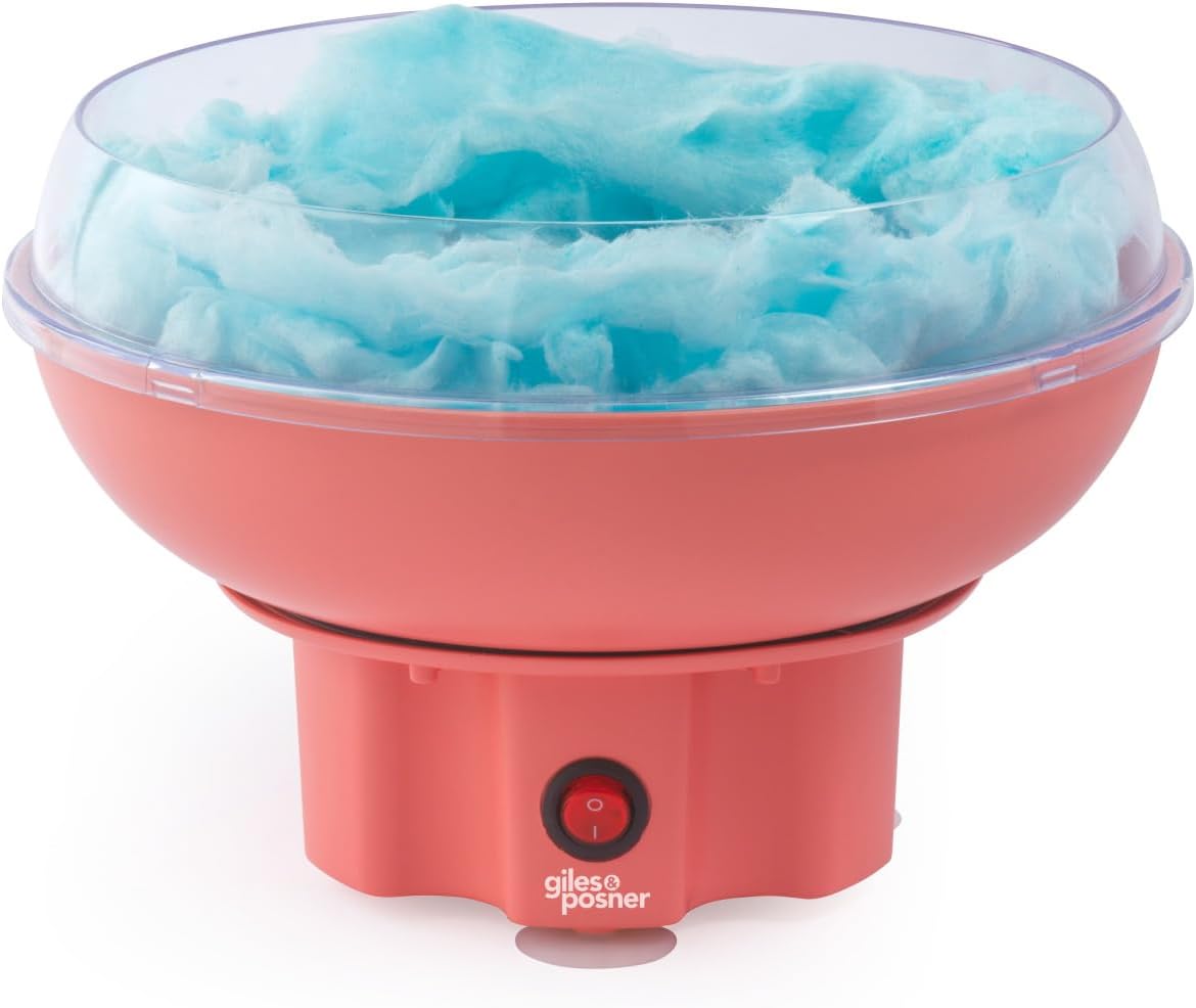 Funfair Zuckerwatte-Maschine mit Messlöffel und Stäbchen