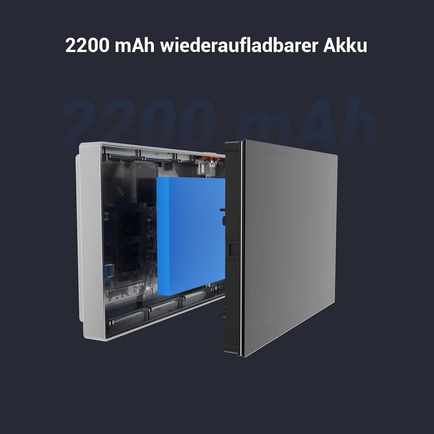 WLAN Türspion mit 4,3-Zoll-Farbbildschirm, Cp2 in Silber