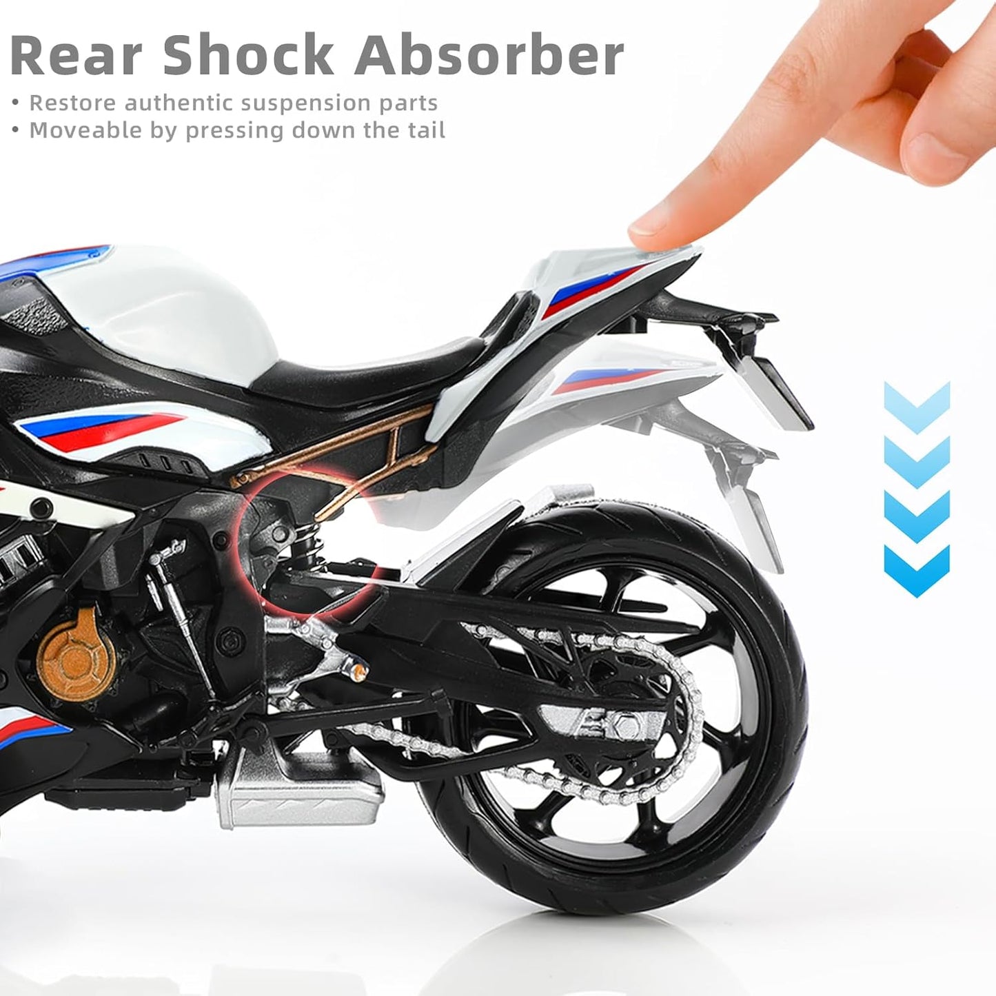 S1000RR Modellmotorrad, 3.weiss
