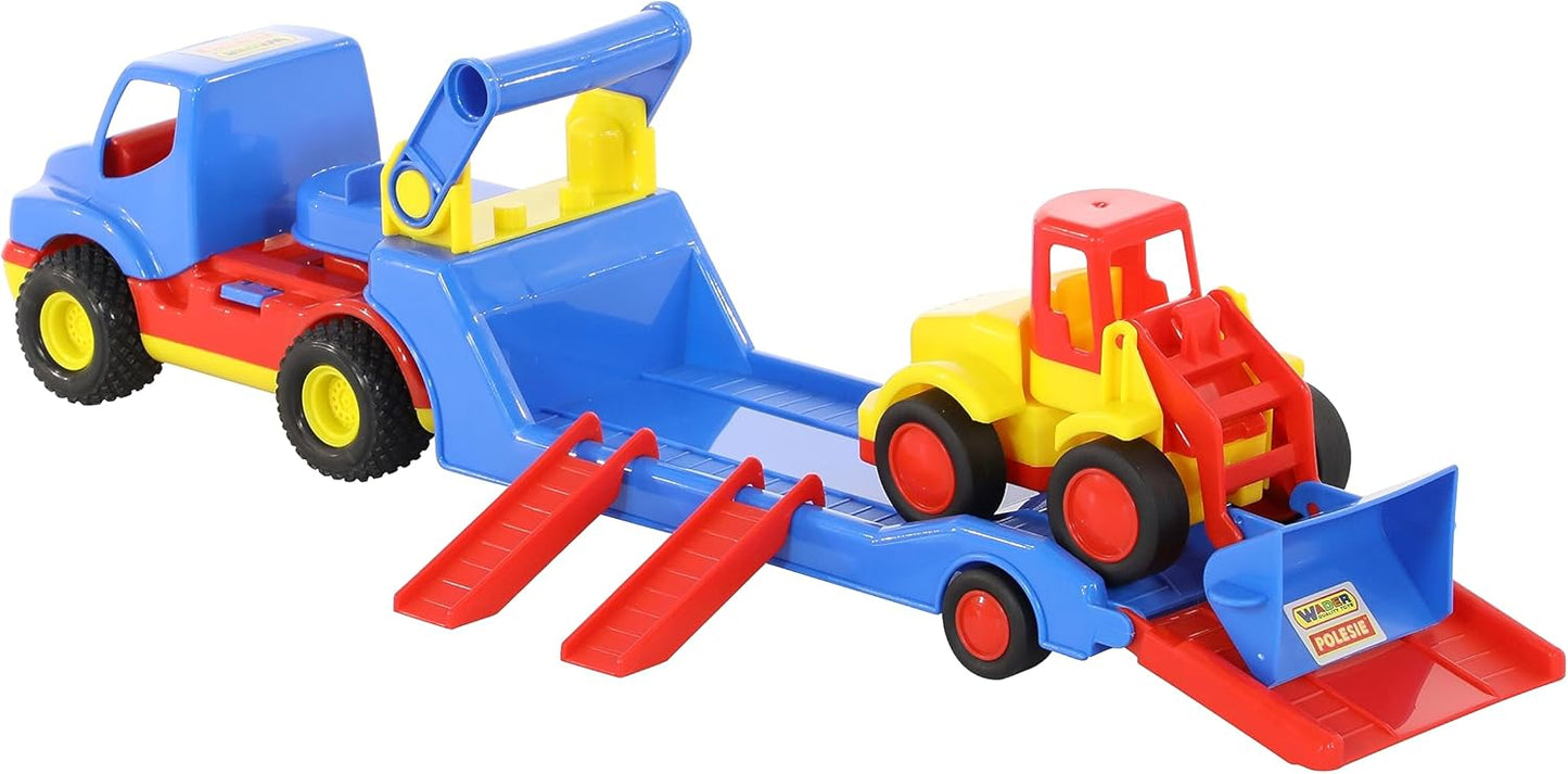 ConsTruck - Tieflader-LKW mit Schaufellader