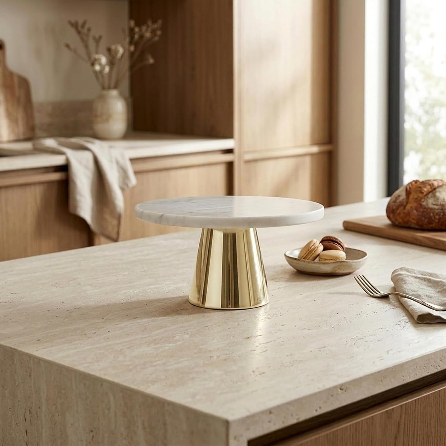 Tortenplatte mit Standfuss, Gold-edition Ø 22 cm