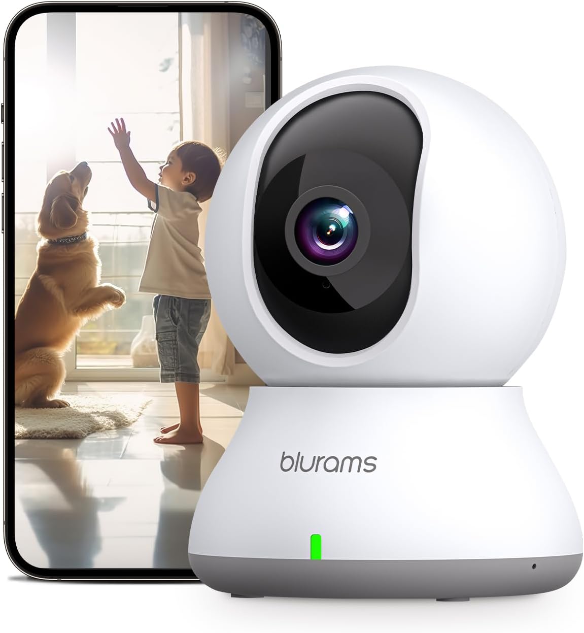 2K WLAN Überwachungskamera mit 360° Sicht, 2K