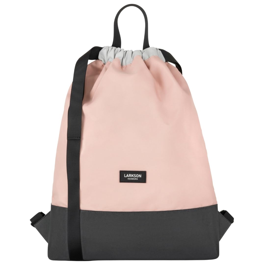 Turnbeutel No 7 mit Aussentasche, Rosa Grau