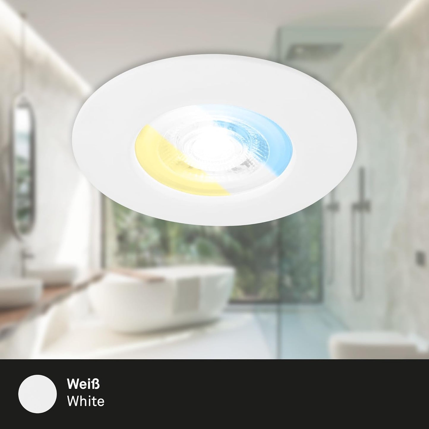 CTS LED Einbauleuchten, 3er-Set, weiss, 3xLED-Platine/4.9W, Weiss