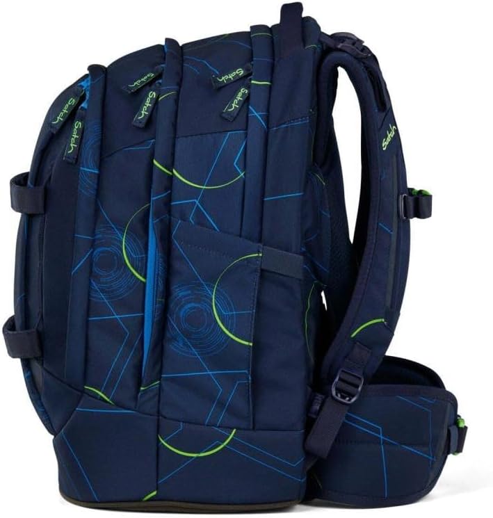 3-teiliges Schulrucksack Set mit Sporttasche, Blue Tech