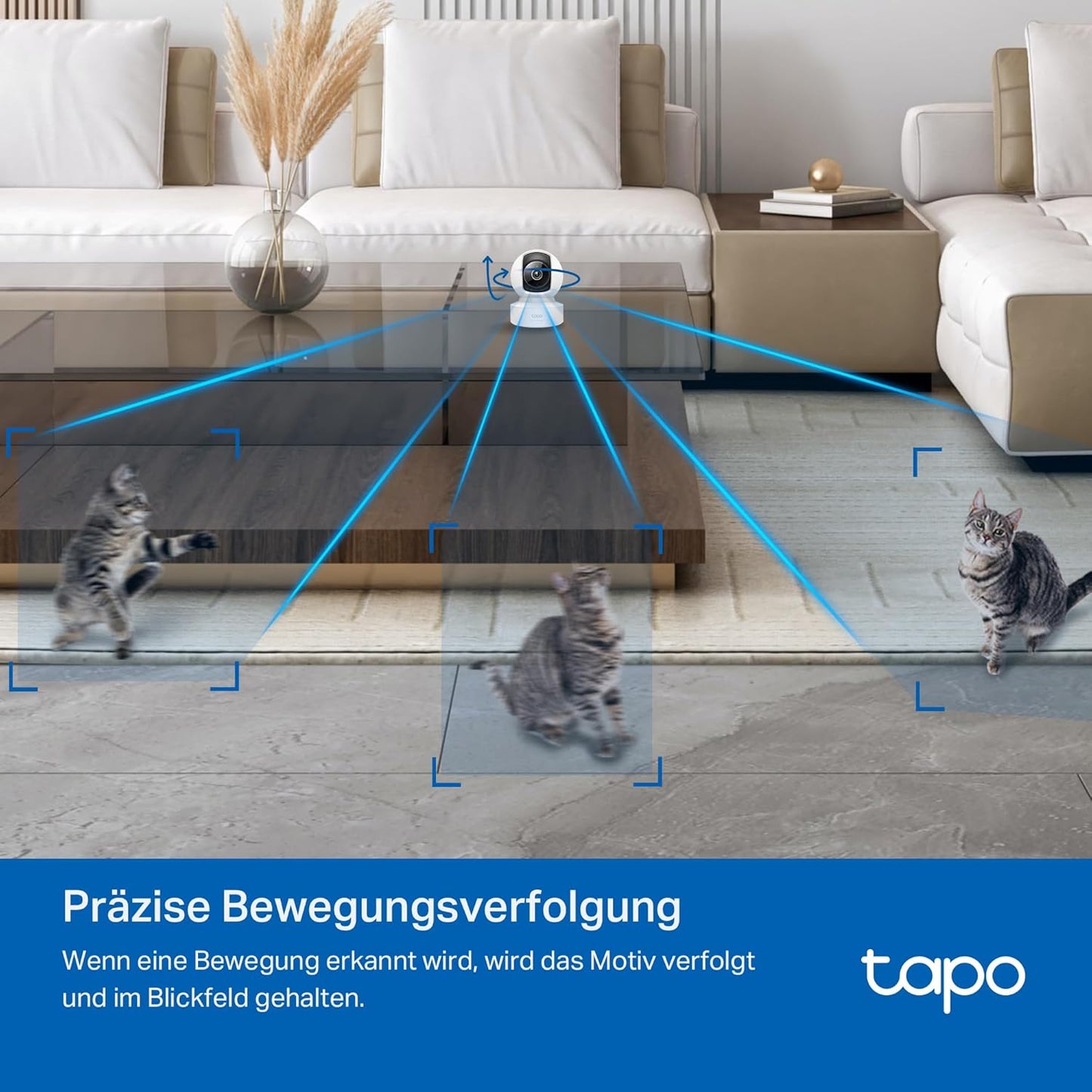 C232 360° KI-WLAN-Überwachungskamera mit 3K 5MP, 5MP Ethernet