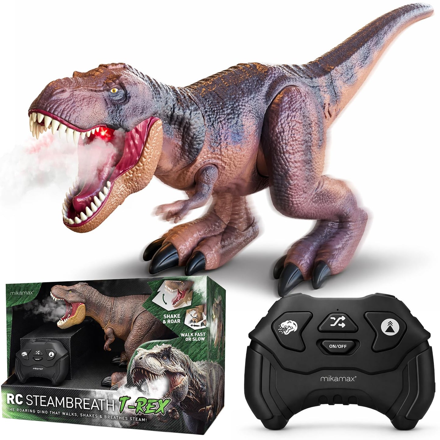 RC-Dinosaurier mit Rauch- und Soundeffekten