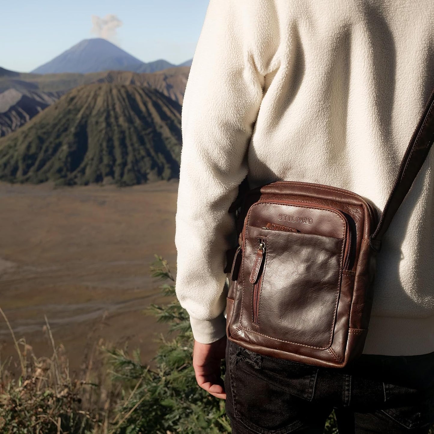 Vintage Messenger Bag, Kansas - Braun