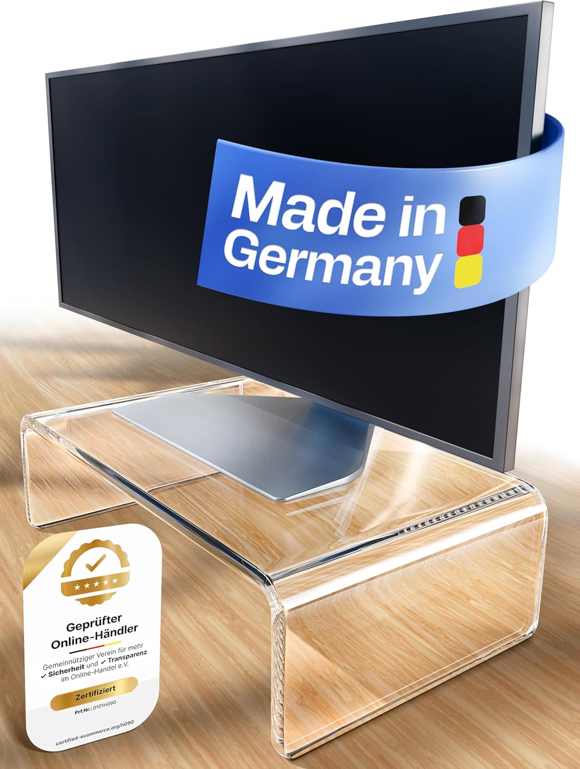 Monitorständer, Transparent (klein)