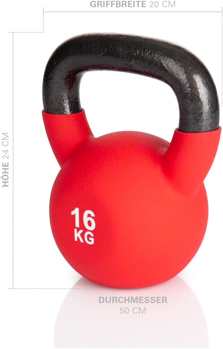 Kettlebell 16 kg, F - 16 kg, rot