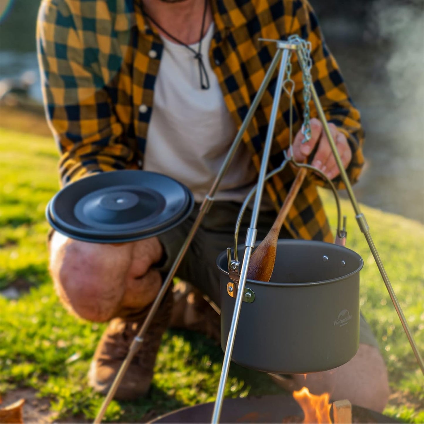 Camping-Suppentopf, Grau