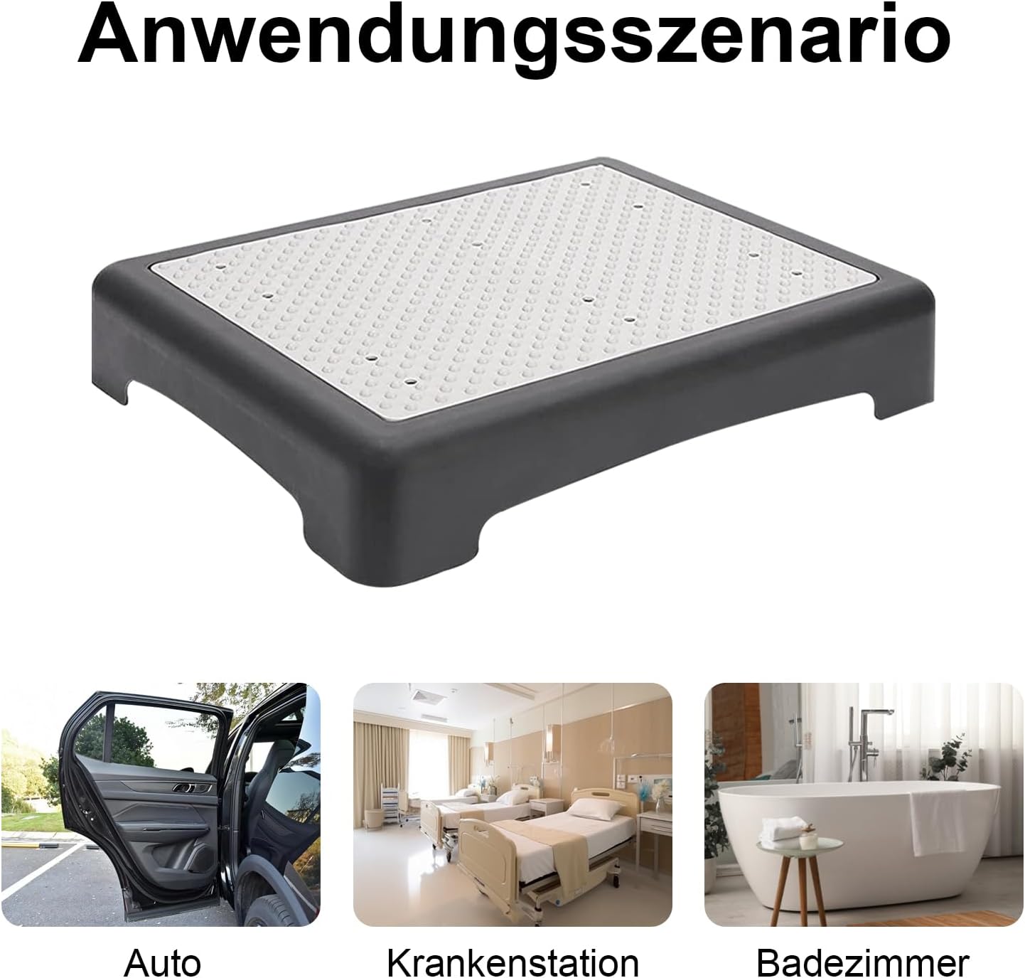 Rutschfester Halbstufen-Tritthocker 350 lbs Kapazität