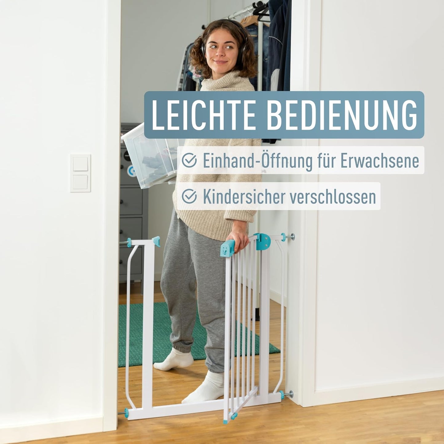 Treppenschutzgitter Berrin, 75 - 85 cm