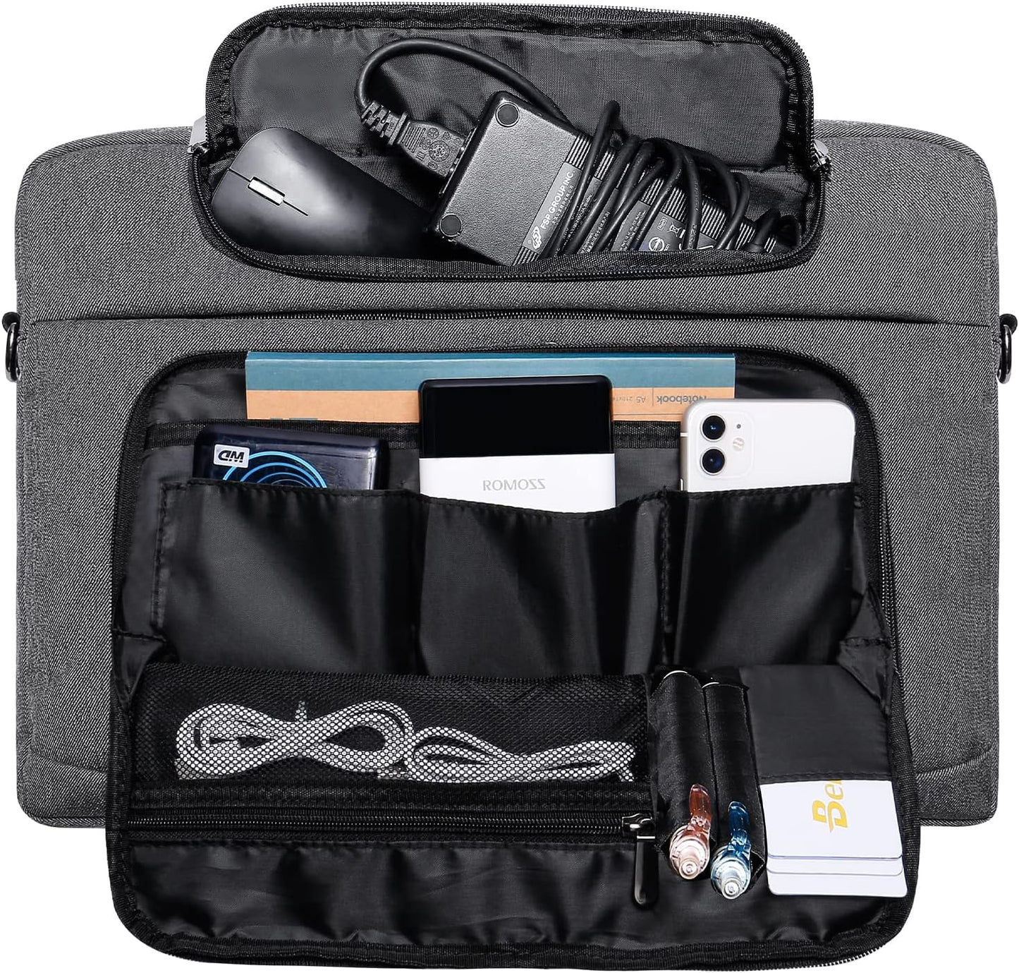 Laptoptasche für 17-17,3 Zoll Notebooks, Grau ;  17-17,3 Zoll