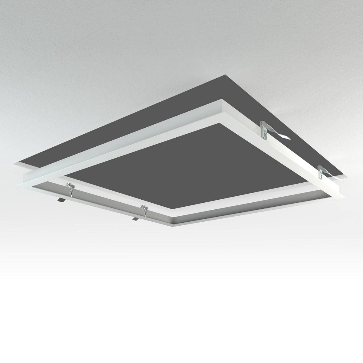 LED Panel Einbaurahmen 62x62cm für Deckenmontage, 62x62cm