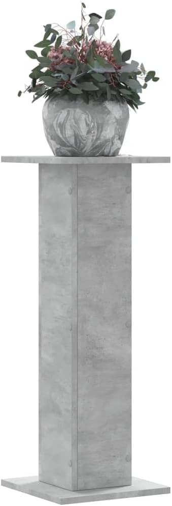2er-Set Pflanzenständer, 30 x 30 x 80 cm Betongrau