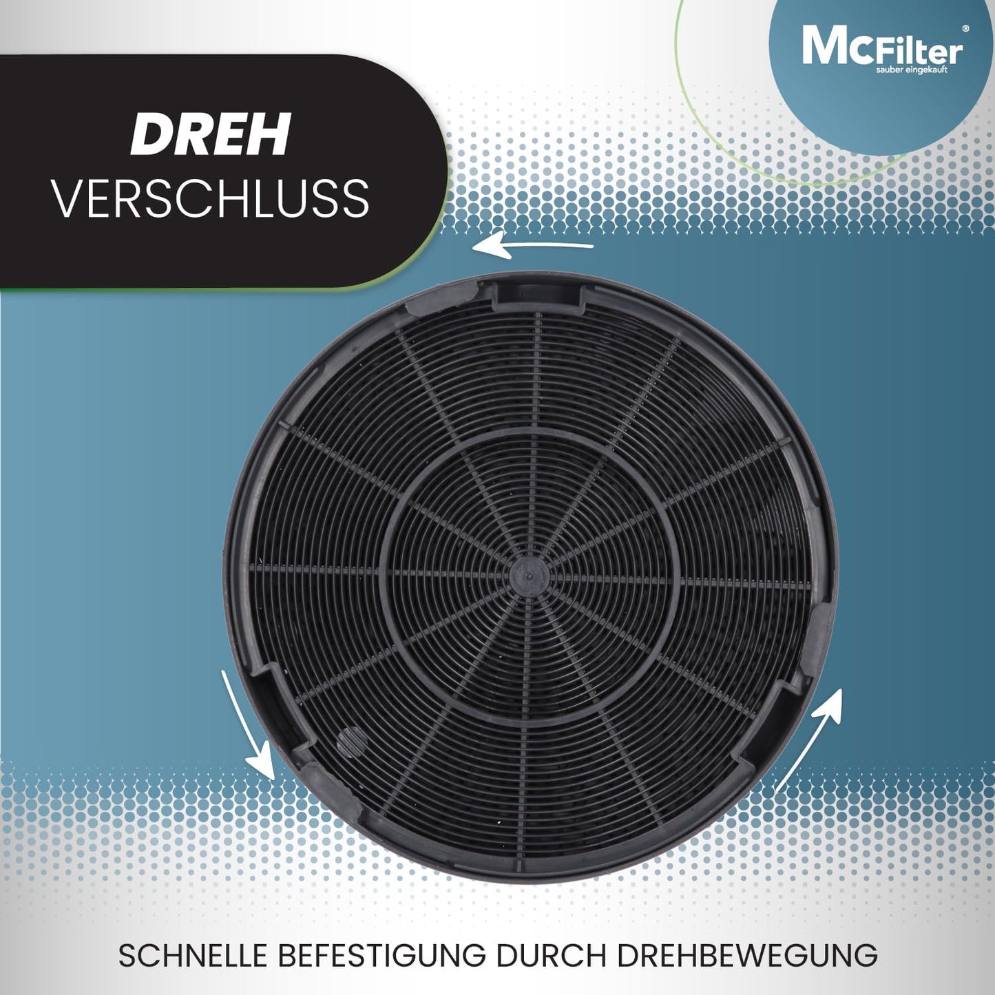 2er-Set Aktivkohlefilter für Dunstabzugshaube, 2 Stück (1er Pack)