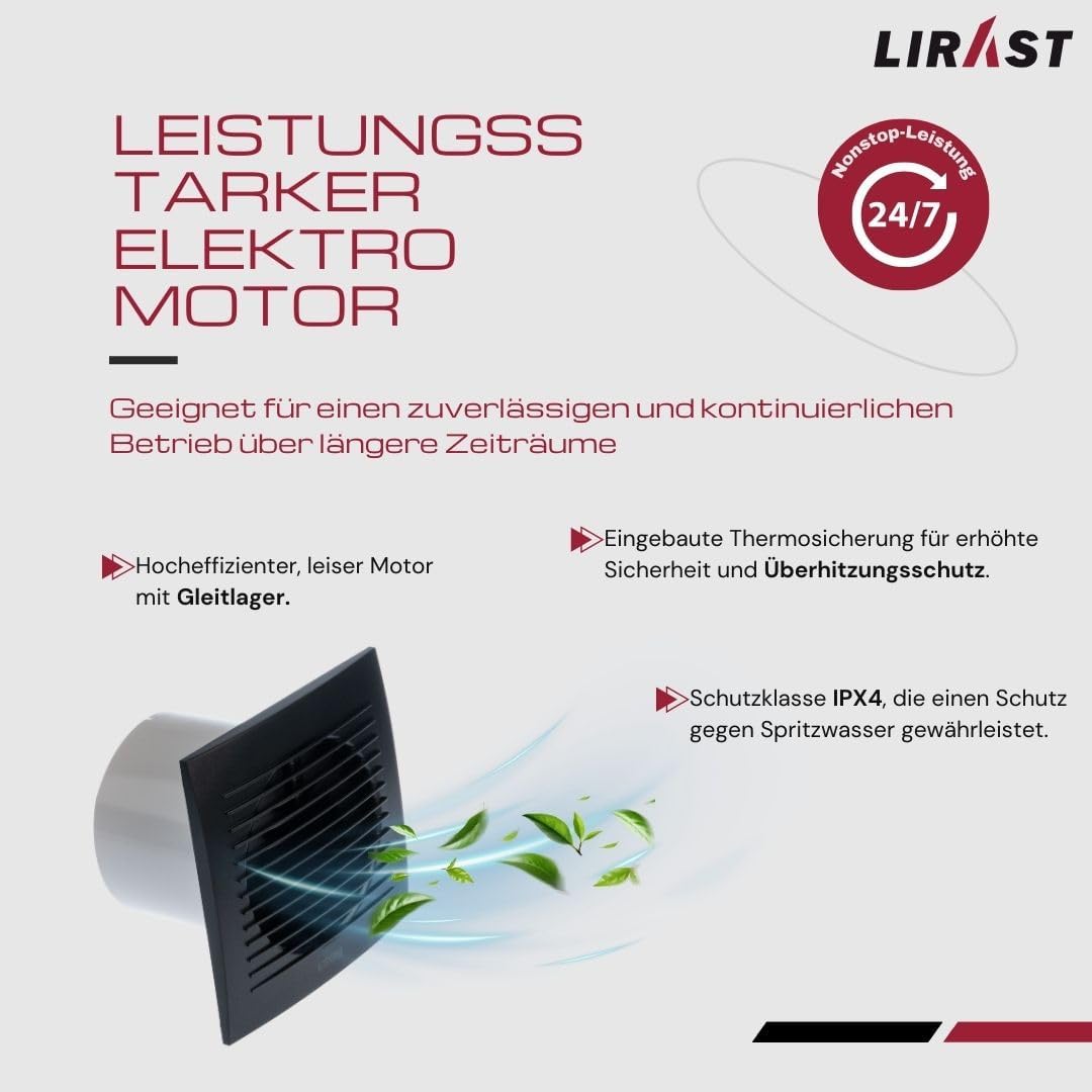 Badlüfter EE100, Ø 100mm Anthrazit