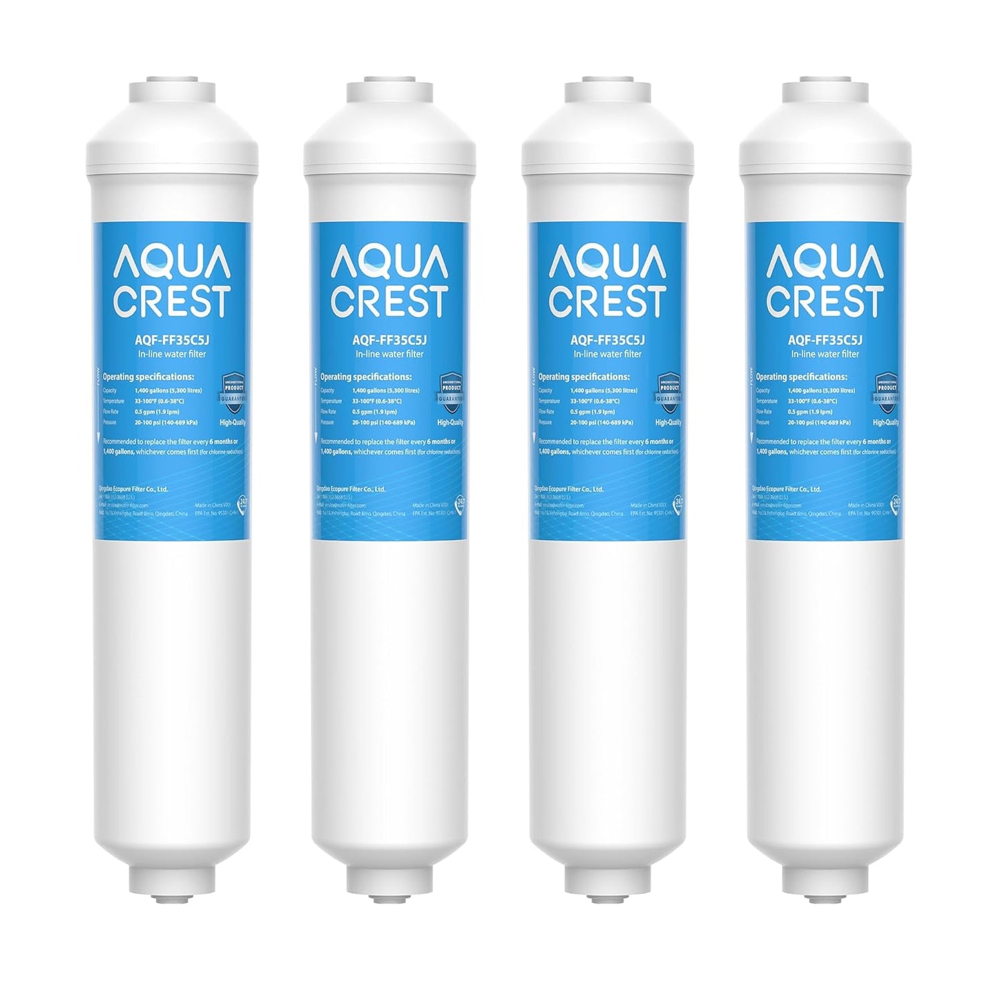 4er-Set Wasserfilter für Samsung Kühlschrank, 4 Stück (1er Pack)