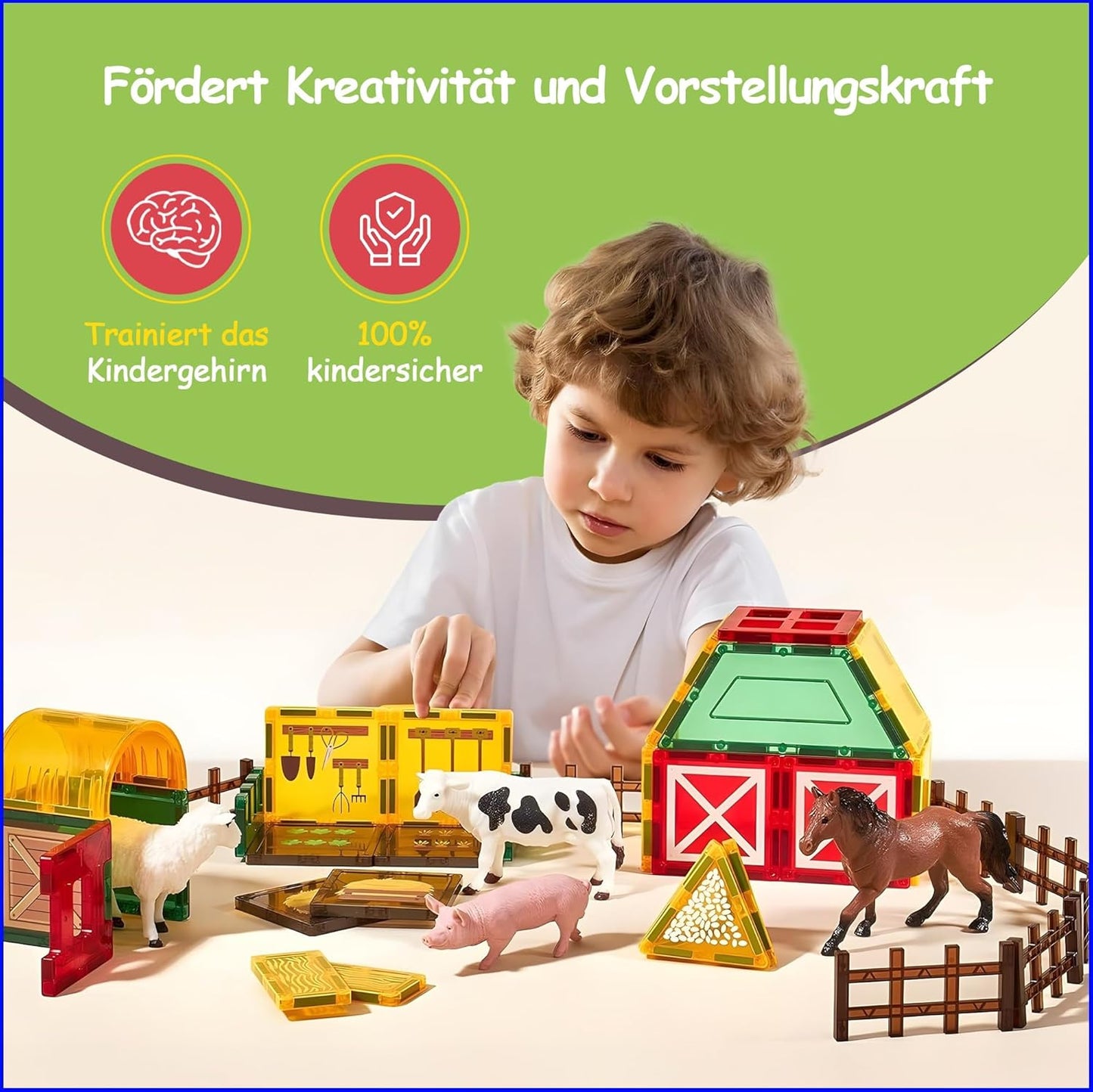 Magnetische Bausteine Farm, Farm