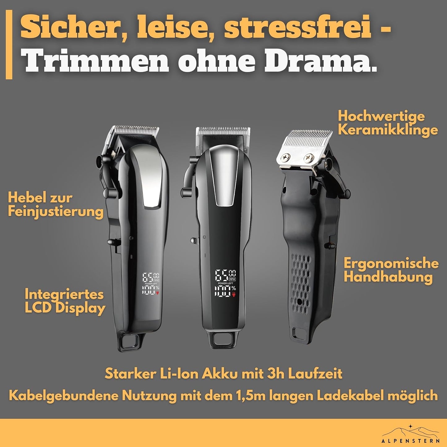 Akku-Hundeschermaschine