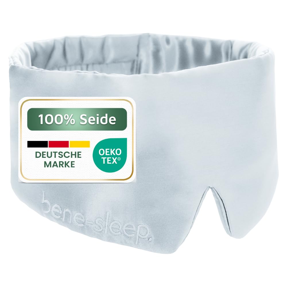Seidenschlafmaske, Graublau