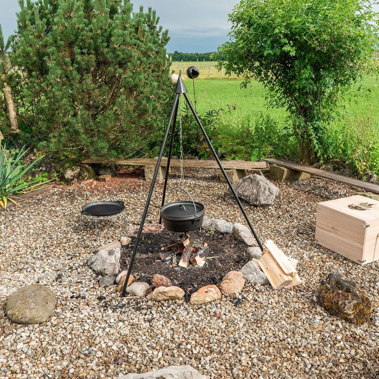 Dutch Oven Set mit Dreibeinständer