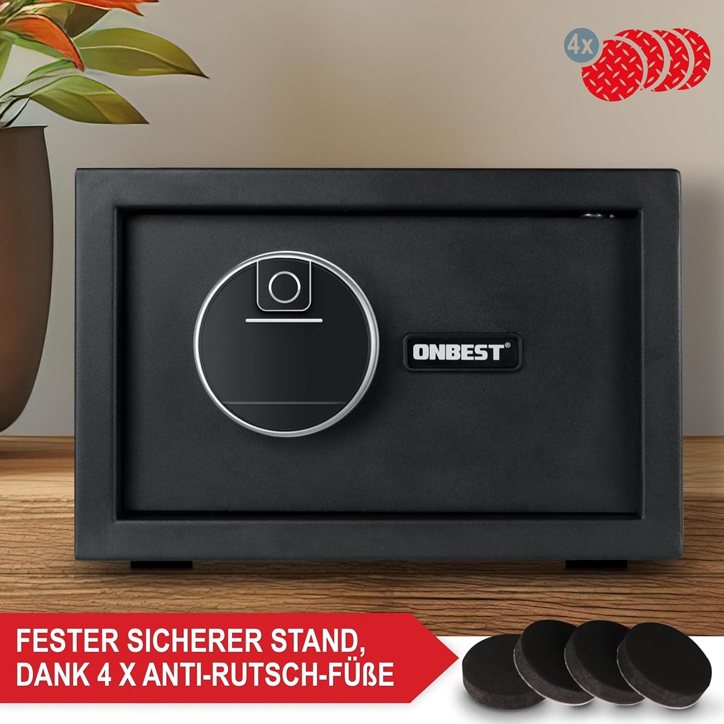 Elektronischer Tresor M mit Fingerabdruck & Zahlencode, M