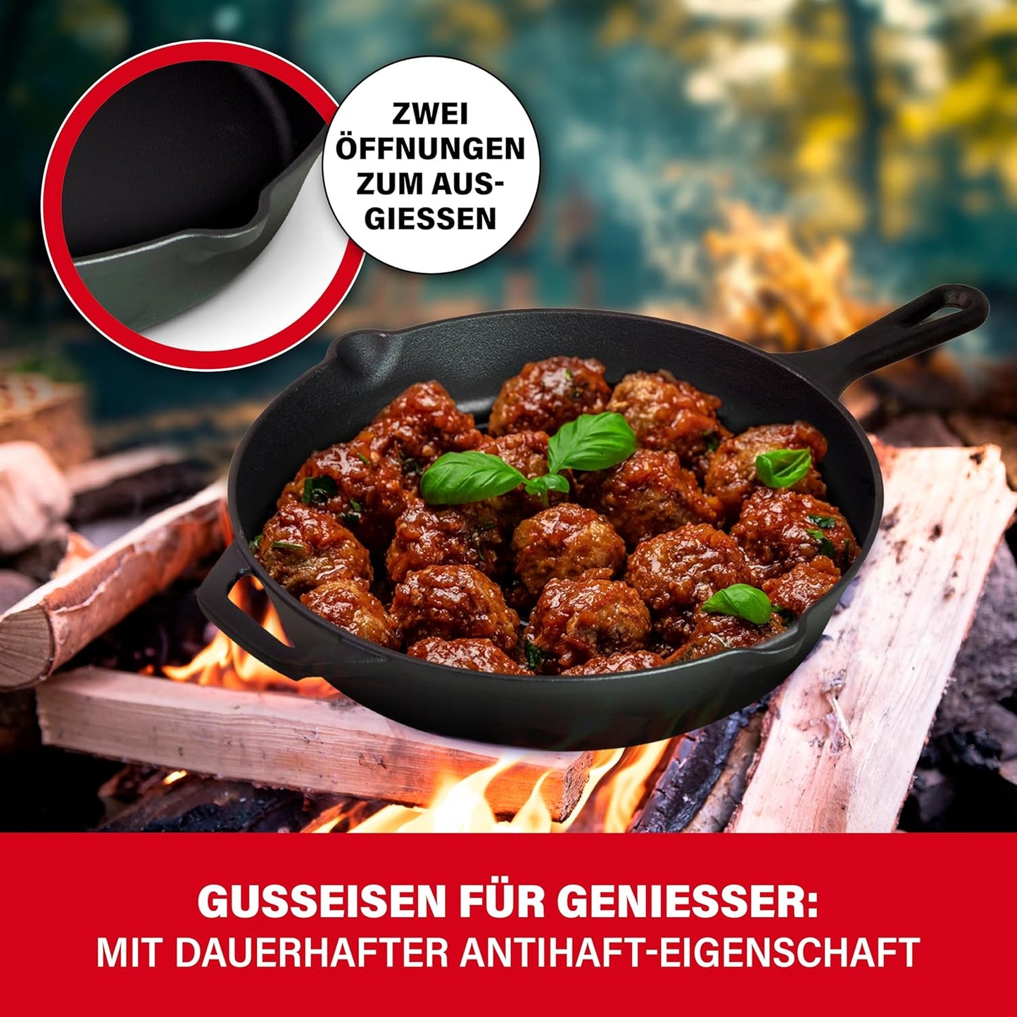 Gusseisenpfanne, 28cm
