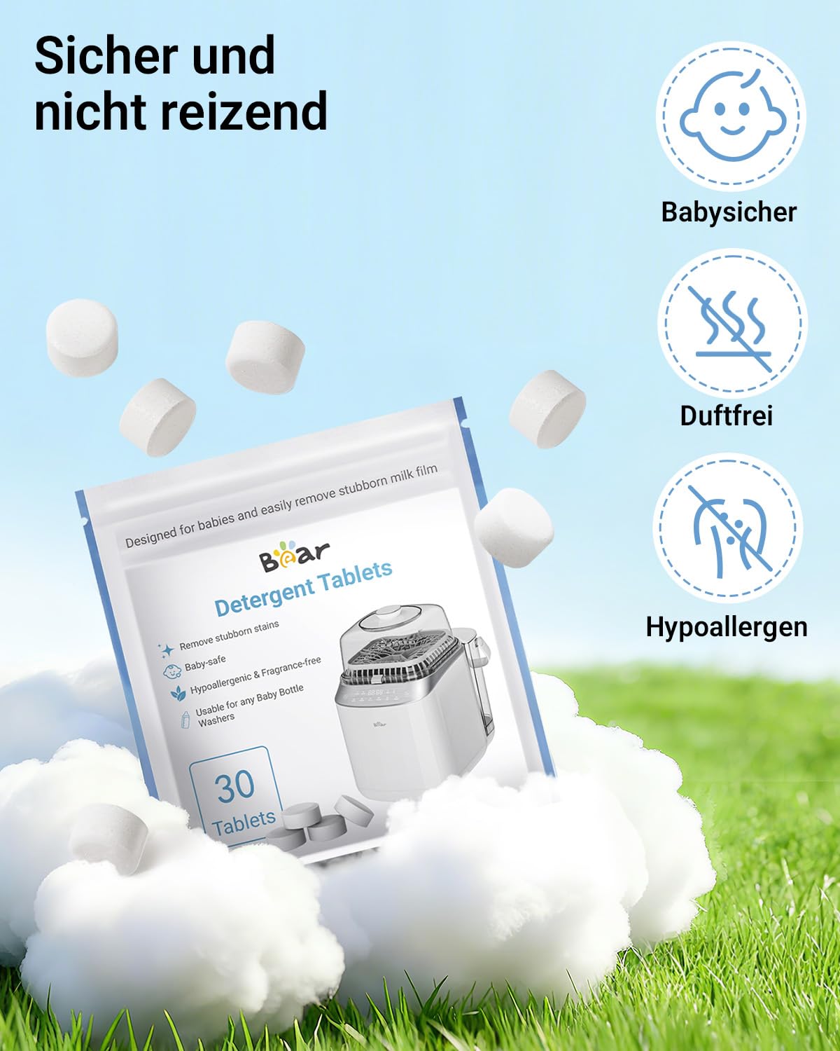 Flaschenreinigungs-Tabletten, 180 Stück