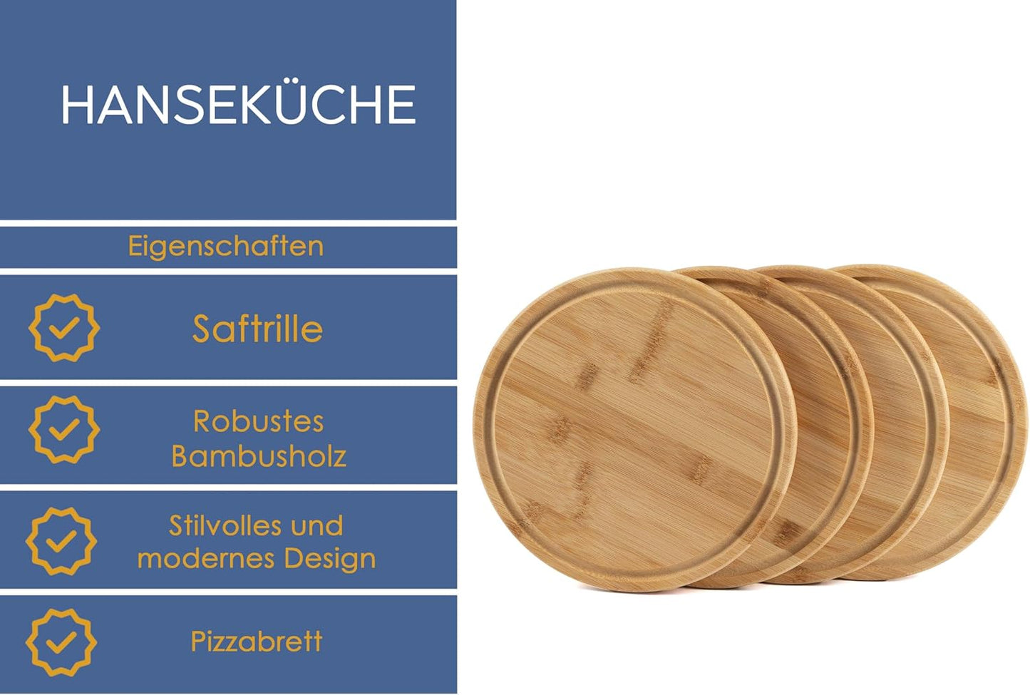 4er-Set Frühstücksbrettchen