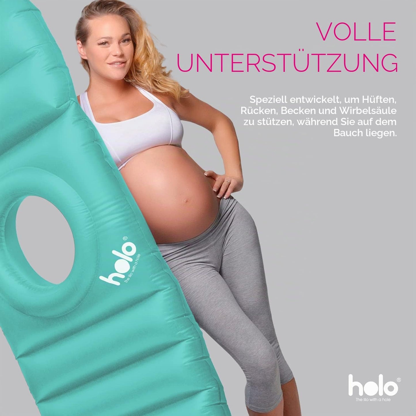 Aufblasbares Schwangerschaftskissen, Mint
