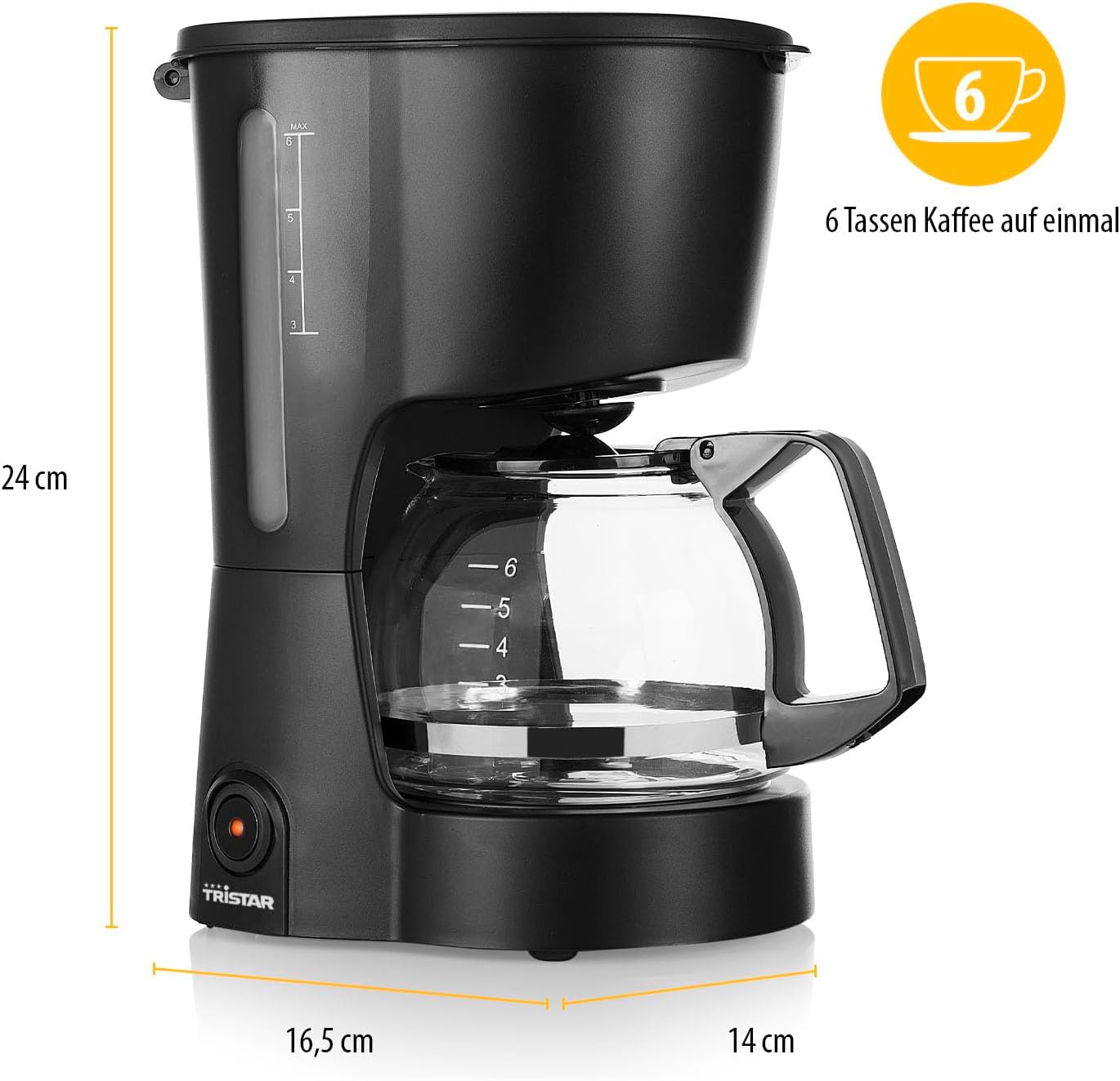 CM-1246 Kaffeemaschine mit Warmhaltefunktion, 0,6L