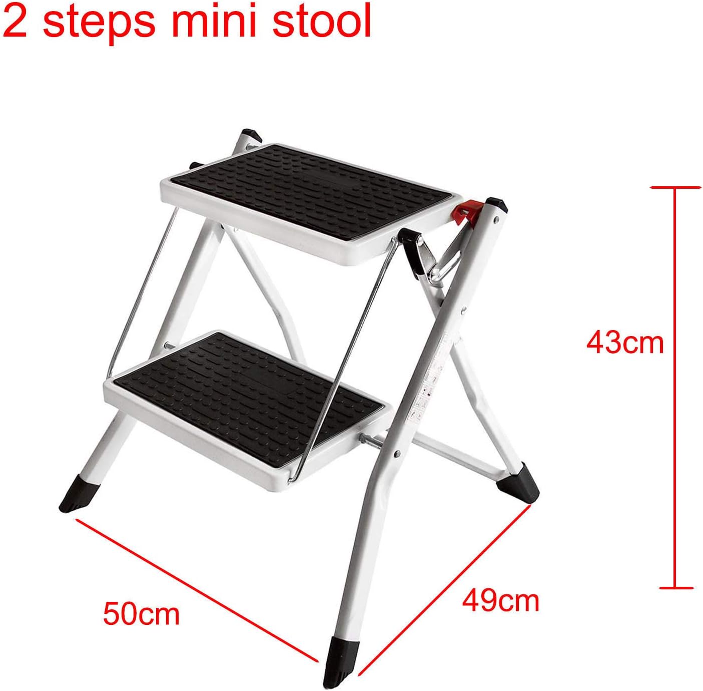 Sicherheits-Trittleiter Klappbar, 2 Stufen Mini