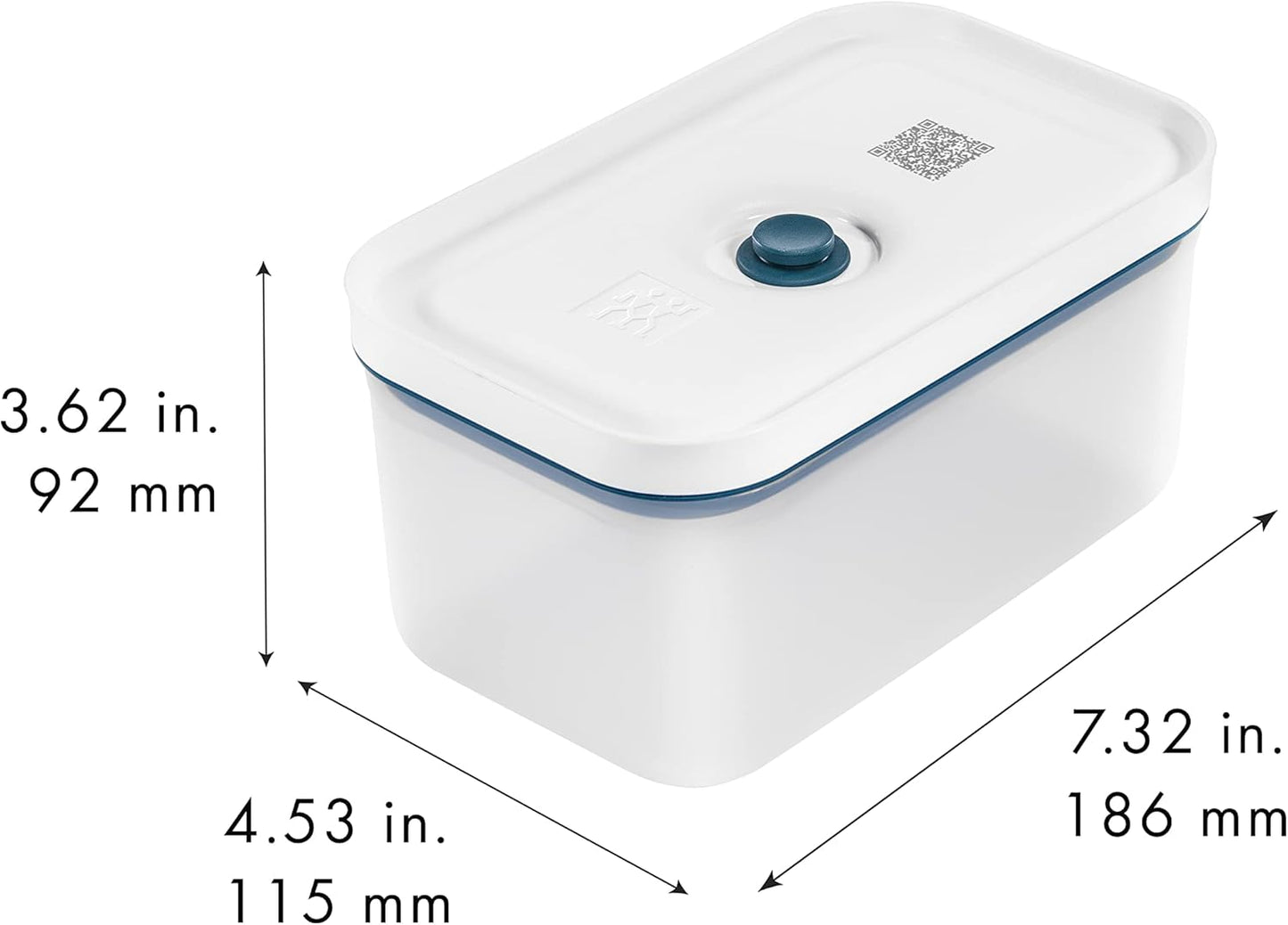 Vakuumbox für Lebensmittel, Vakuumbox M Kunststoff Vakuumbox M