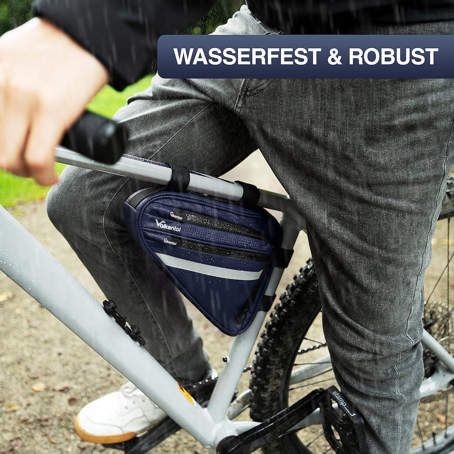 Wasserfeste Rahmentasche, Blau