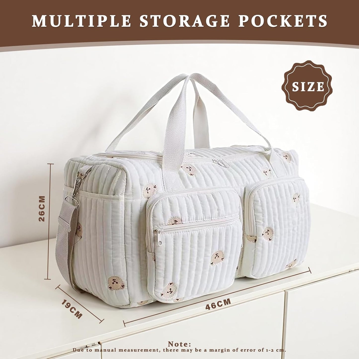 Gepolsterte Wickeltasche