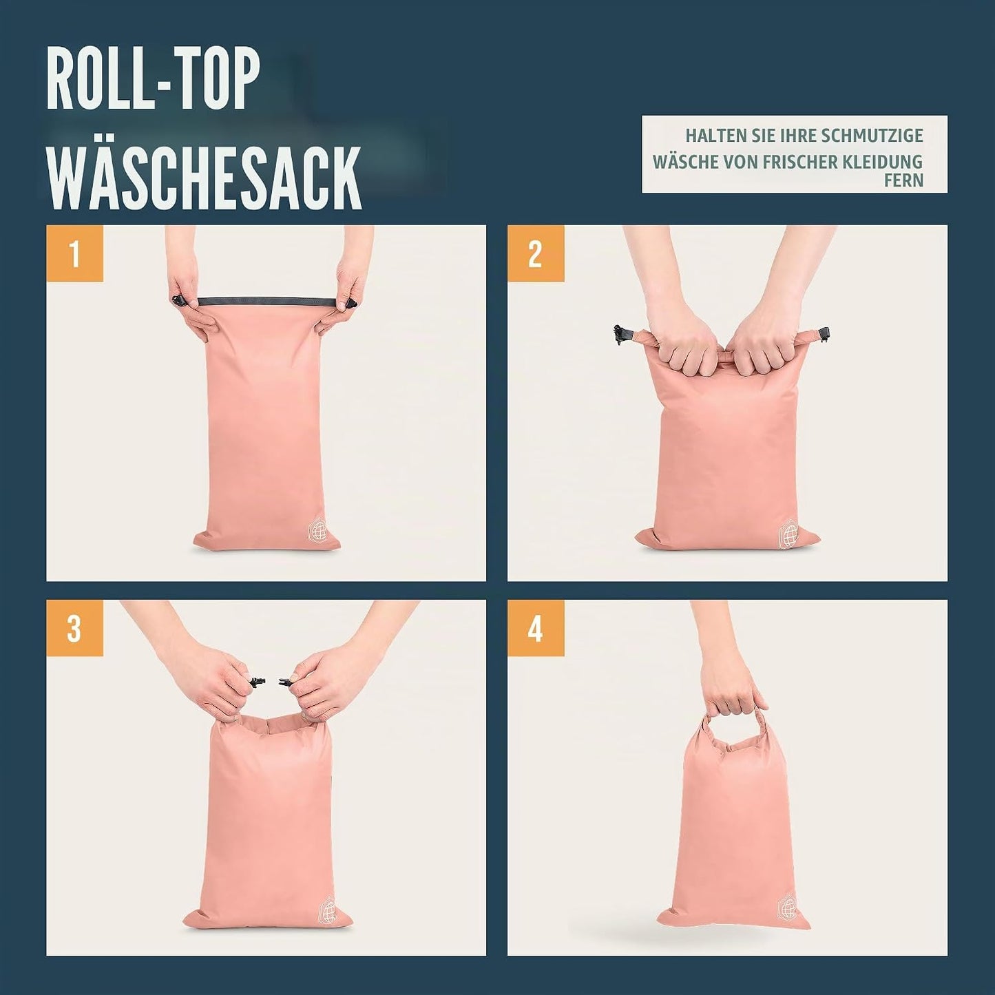 Kompressions-Packwürfel-Set, Dusty Rose 6Piece