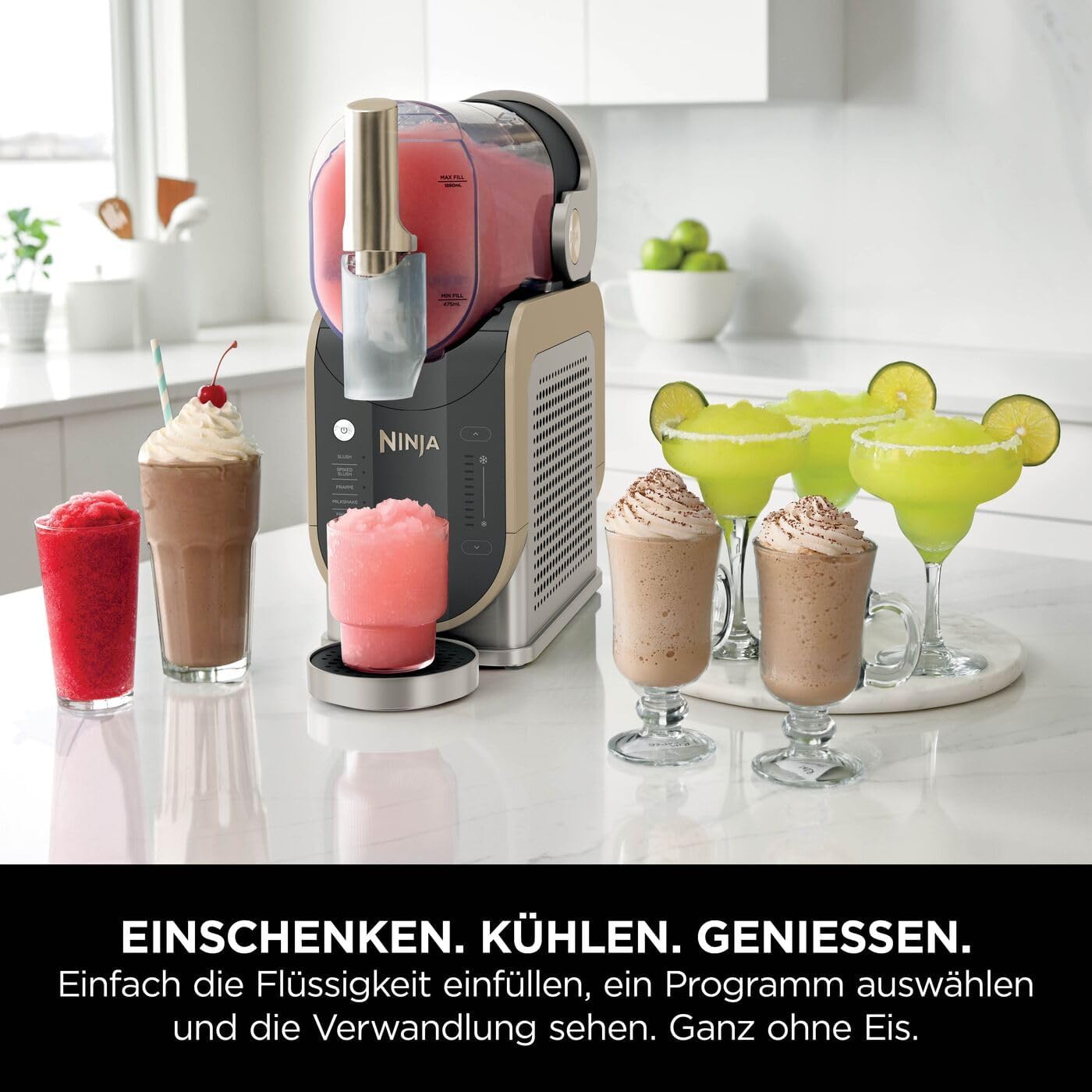 SLUSHi Maschine für Slush & gefrorene Getränke, Stone Gold
