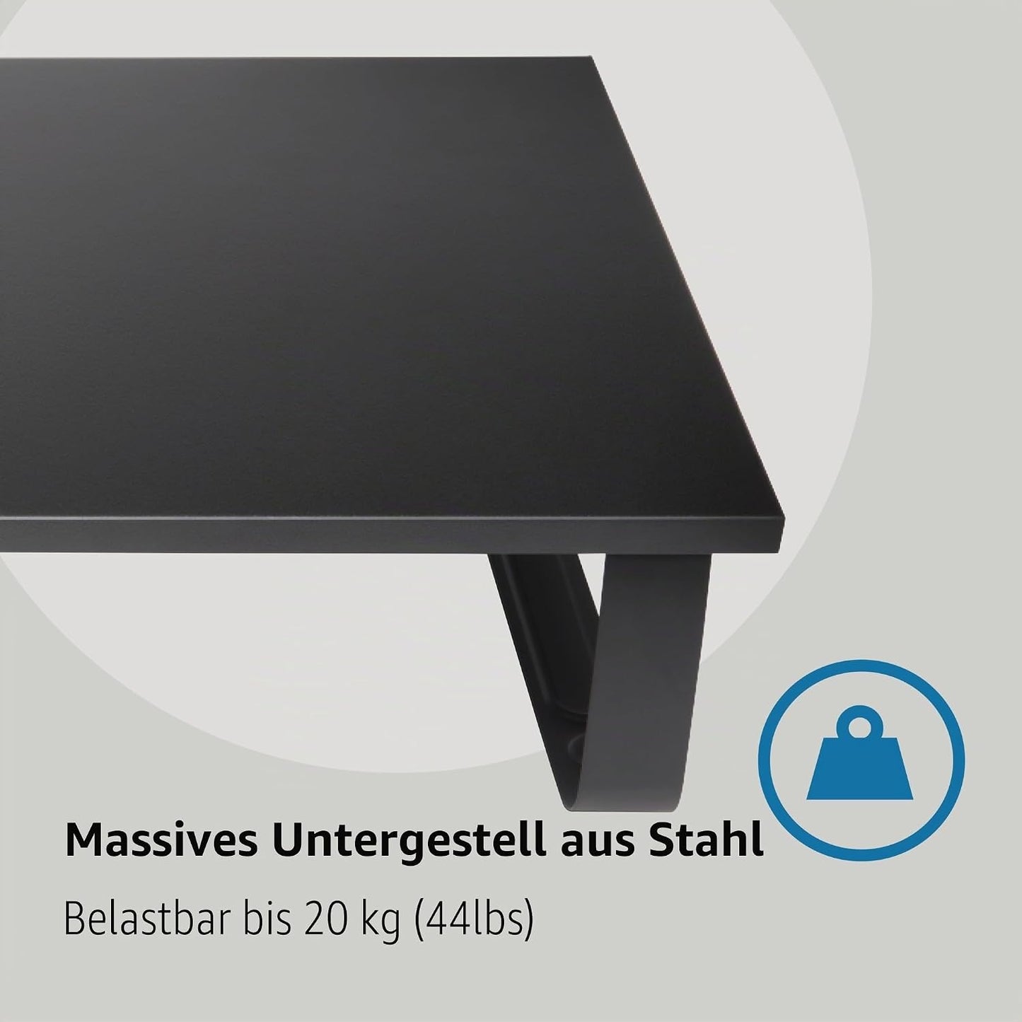 SmartFit Extra Wide Monitorständer bis 32 Zoll, Schwarz Bis 32 Zoll Monitor Extra breit