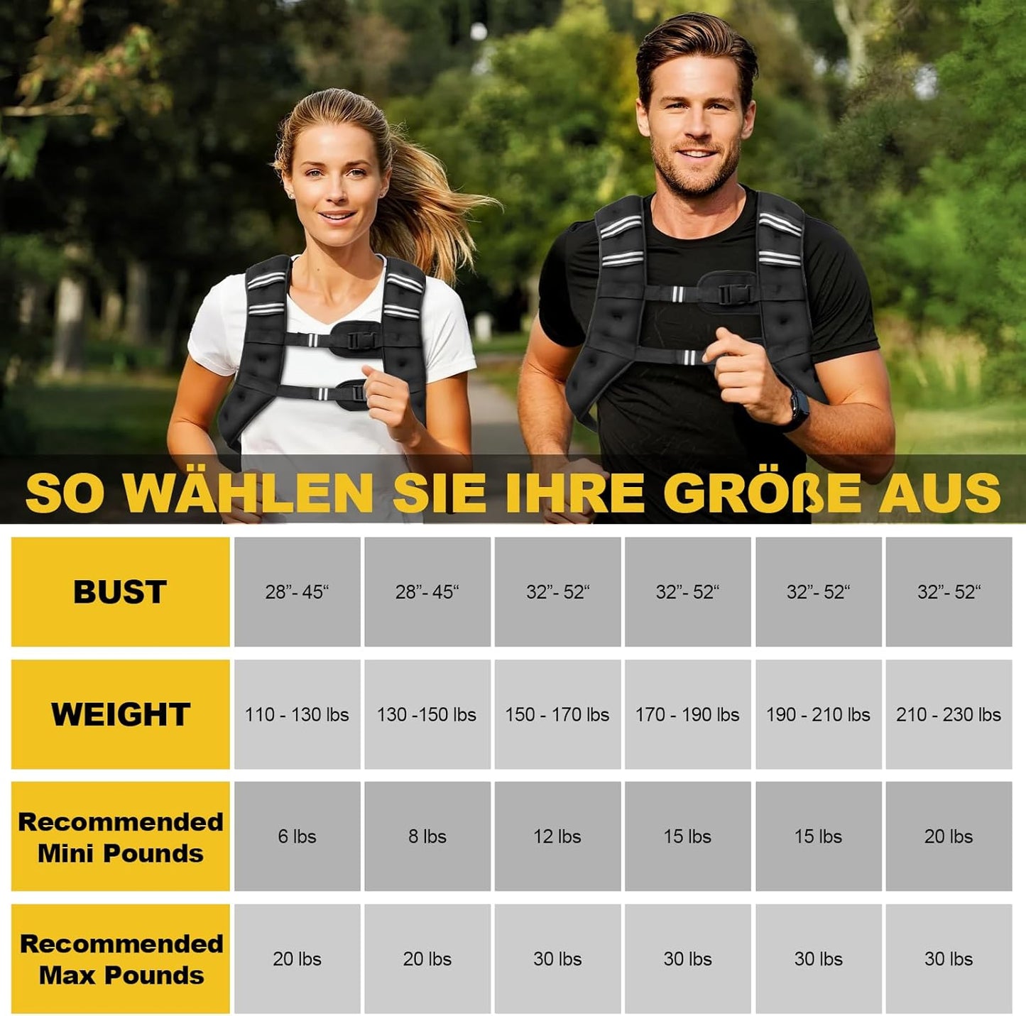 Gewichtsweste, 6.8 kg, 15lb/6.8kg