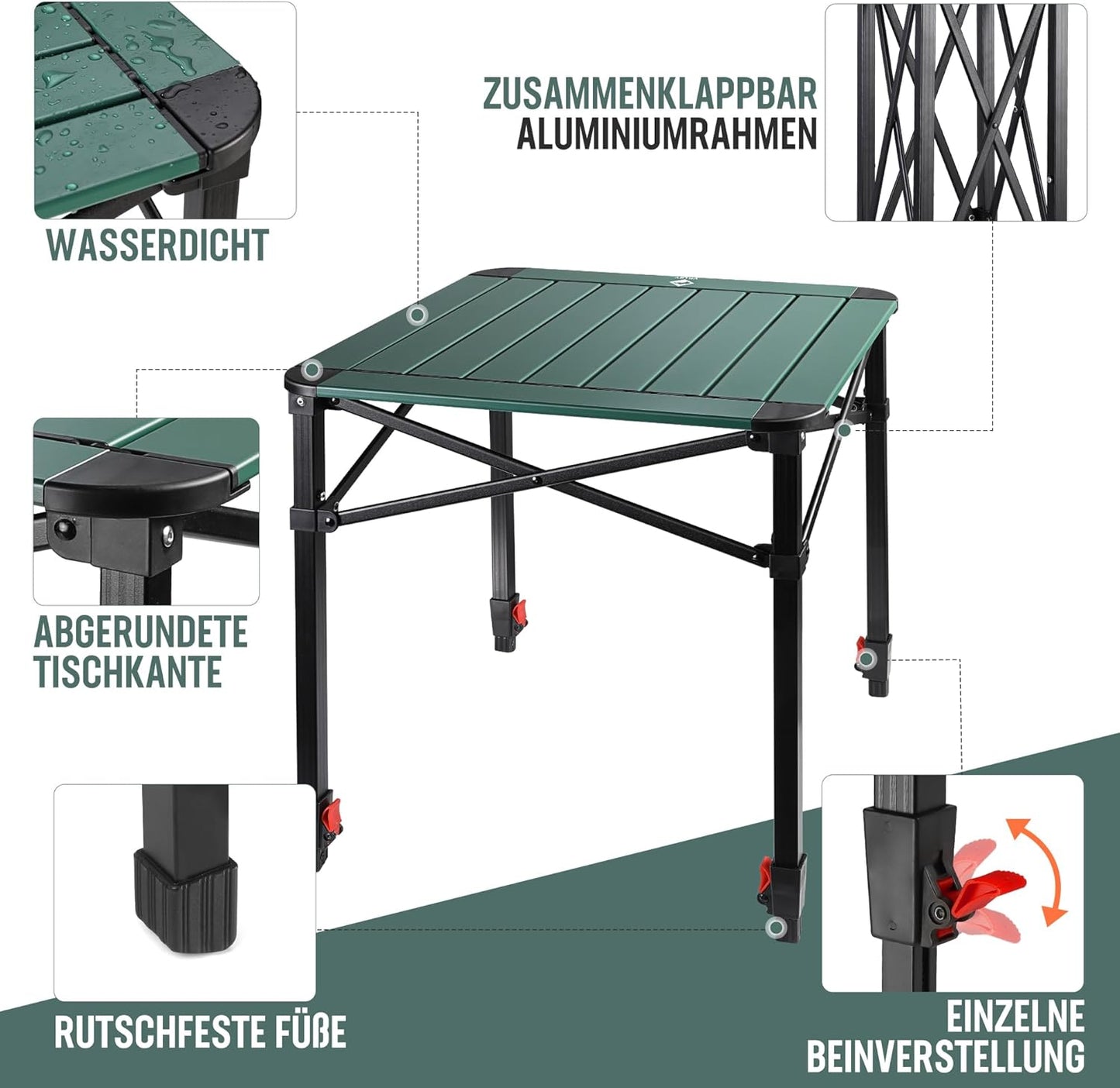 Klapptisch mit Tragetasche, Medium