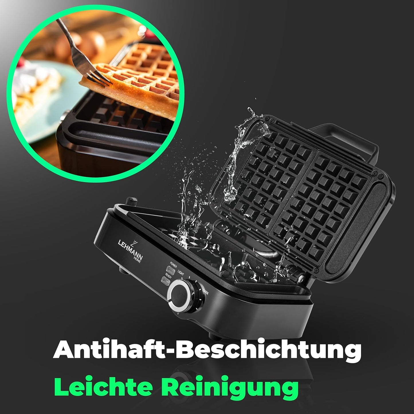 Waffeleisen für Belgische Waffeln