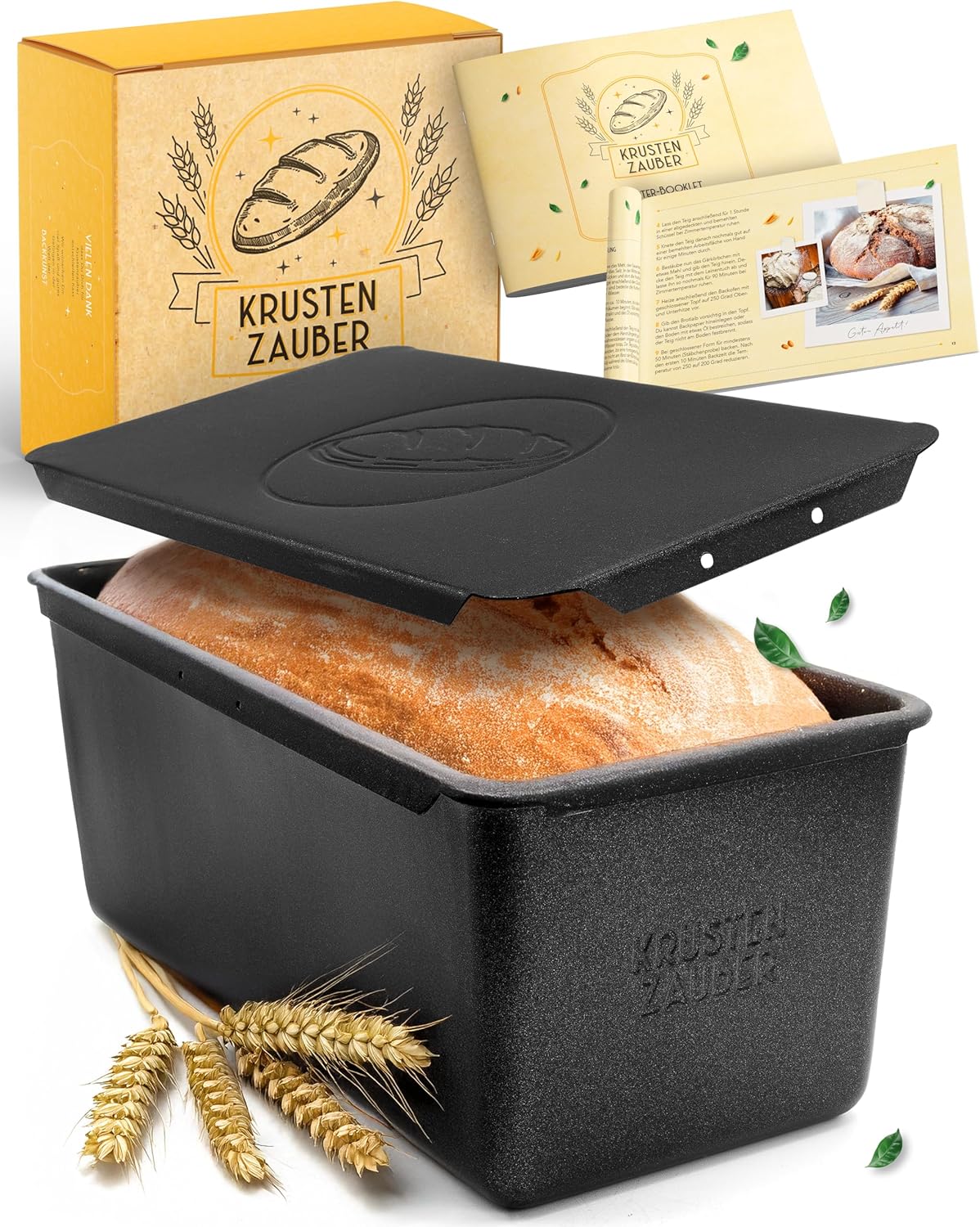 Brotbackform mit Deckel, Kastenform Kohlenstoffstahl