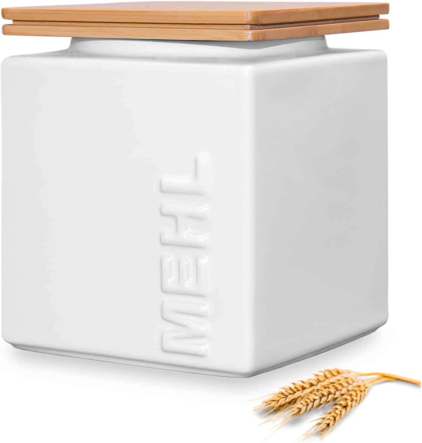 Luftdichter Mehlbehälter, Mehl Weiss