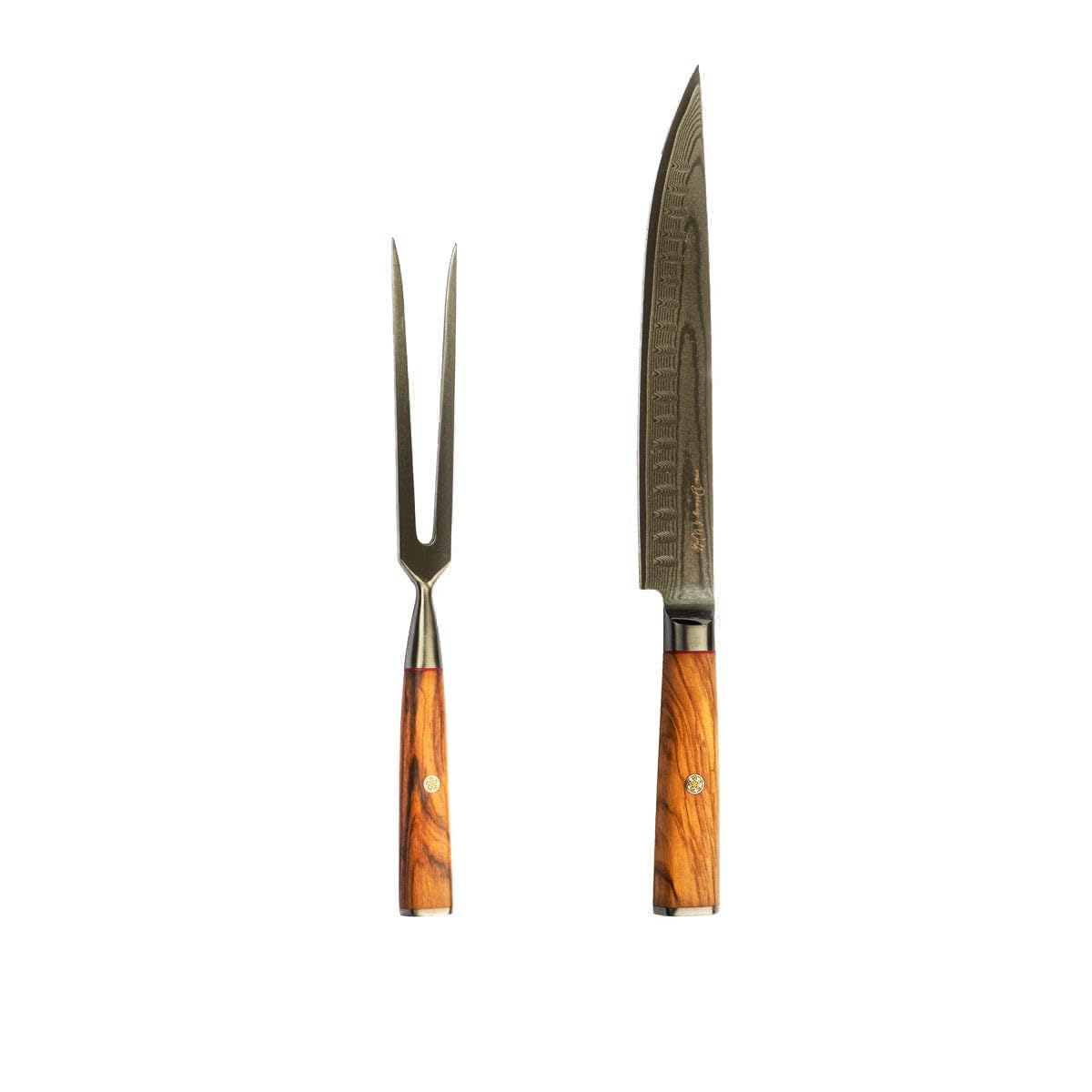 Damast Tranchierbesteck-Set
