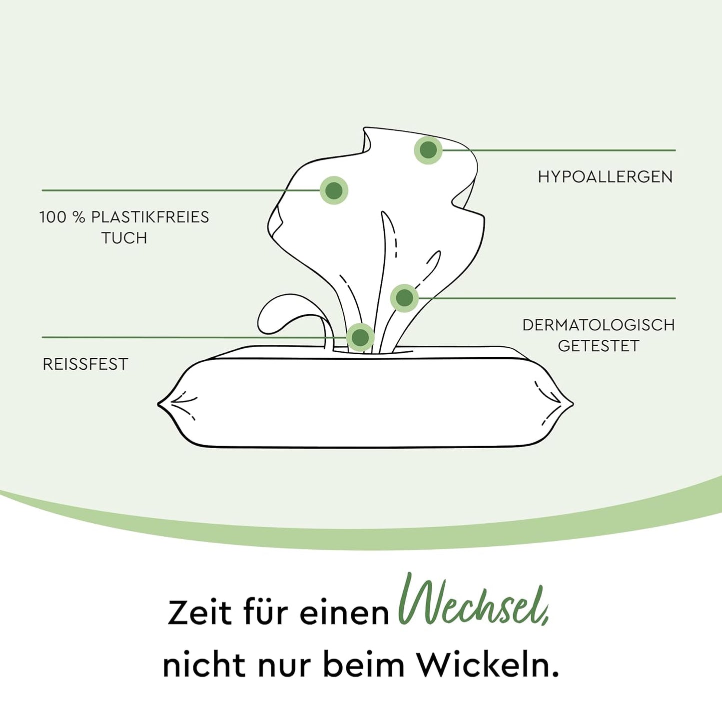 Baby Feuchttücher (600 Stück), 60 stück (10er Pack)