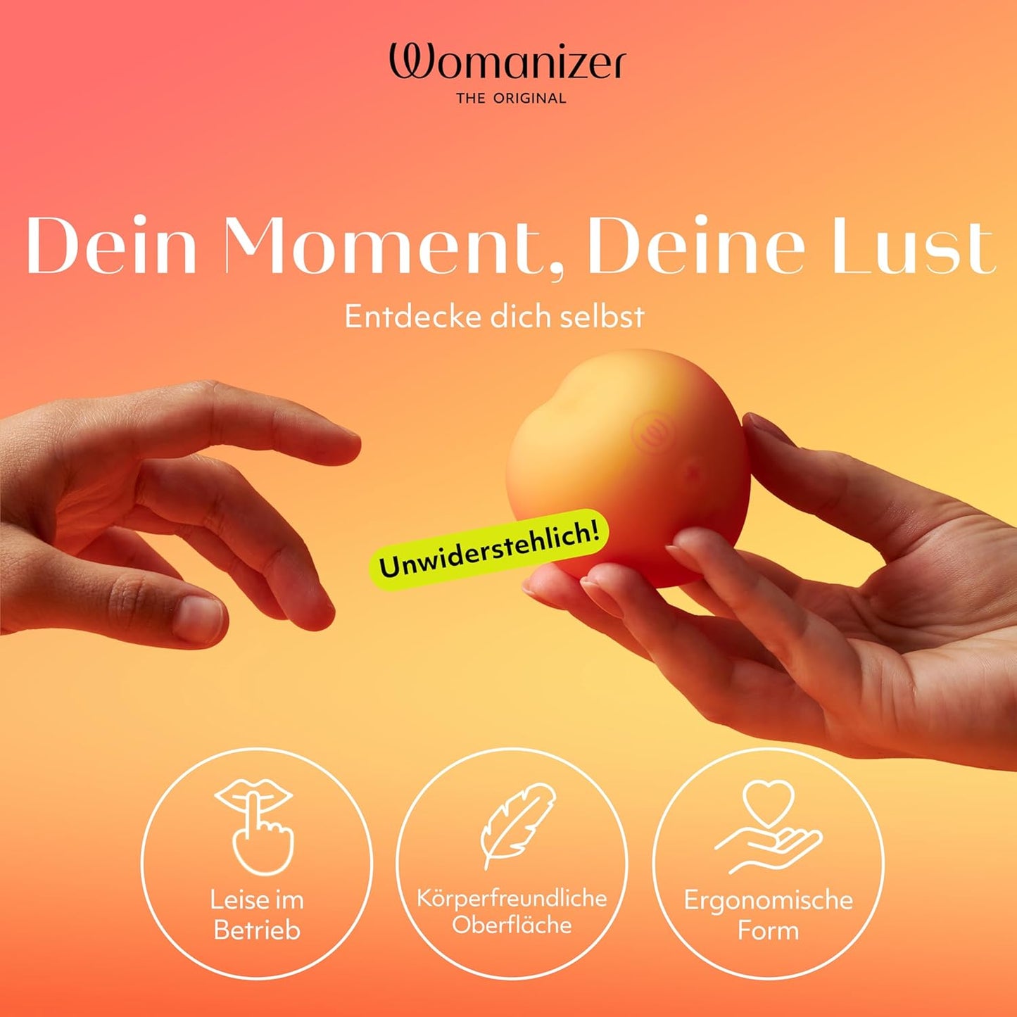 Peach Druckwellenvibrator für Frauen und Paare