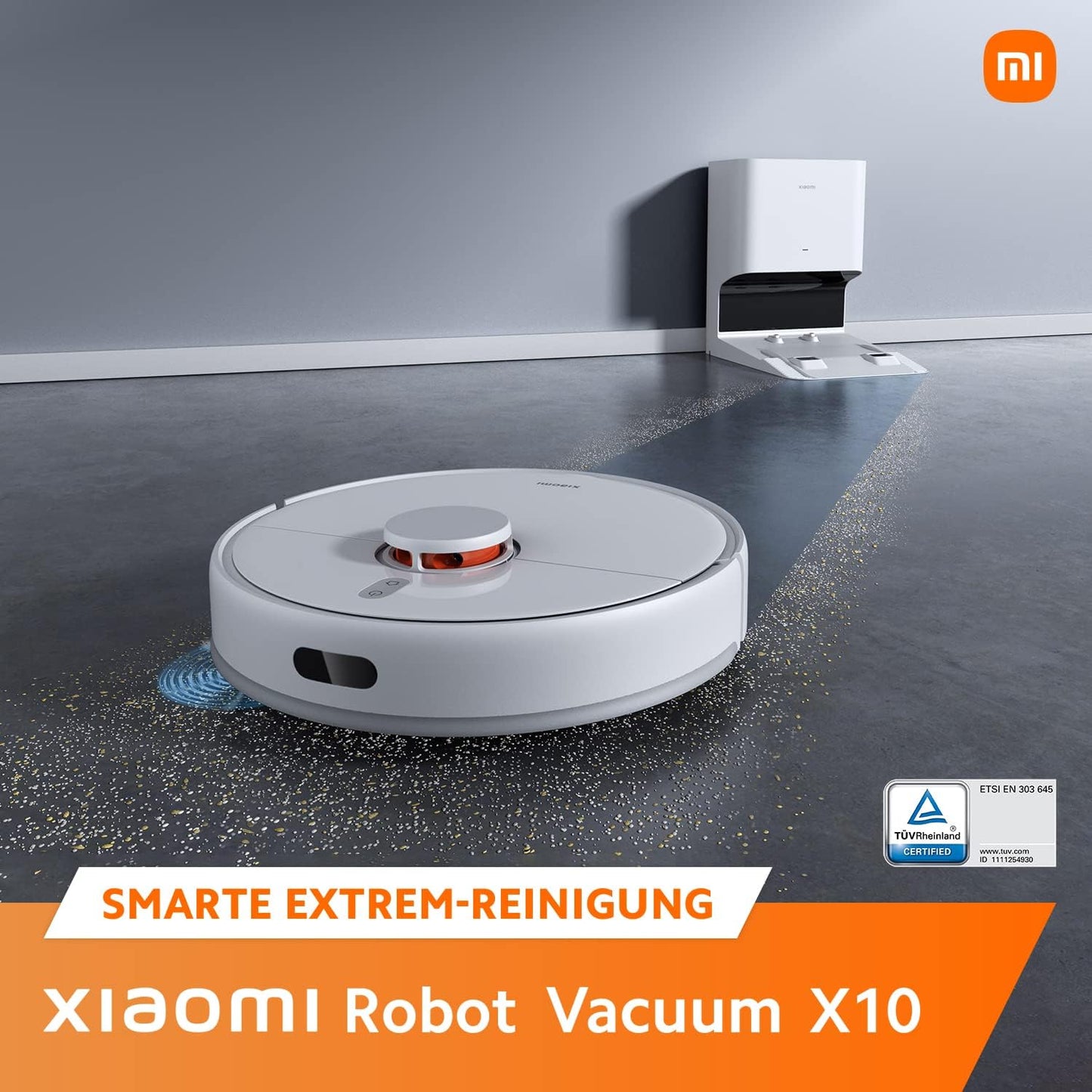 Saugroboter X10 mit Absaugstation & Wischfunktion, X10, Weiss