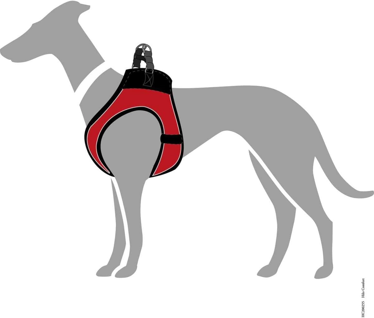 Hundegeschirr Hilo Comfort, Rot, S